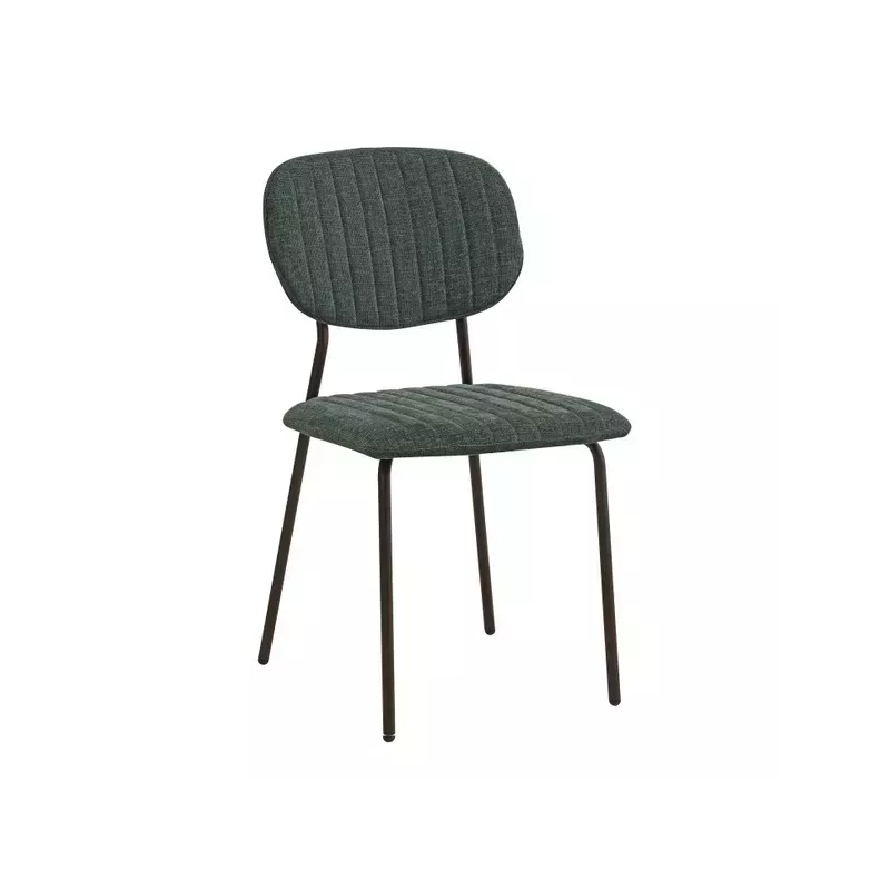 Chaise repas tissu vert sapin - KOTA