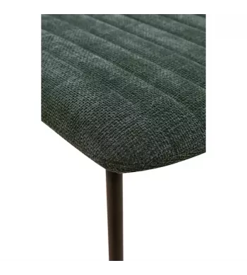 Chaise repas tissu vert sapin - KOTA