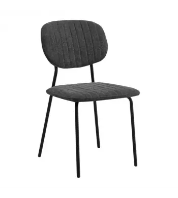Chaise repas tissu gris foncé - KOTA