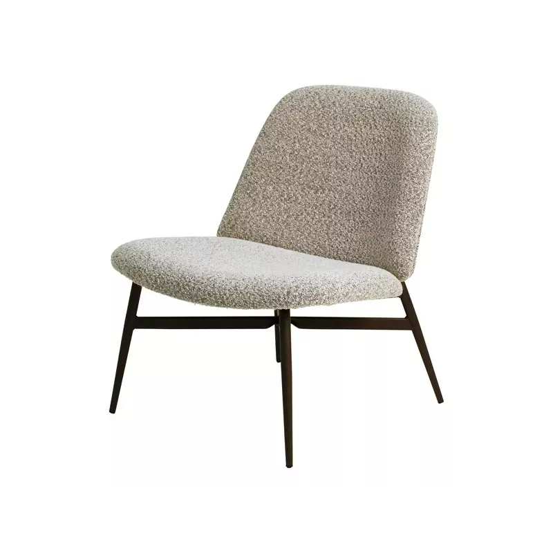Meta title -  Fauteuil effet laine bouclette sable - ALBA