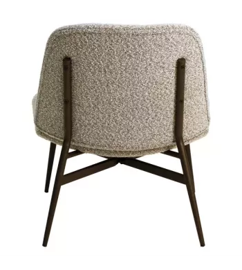 Meta title -  Fauteuil effet laine bouclette sable - ALBA