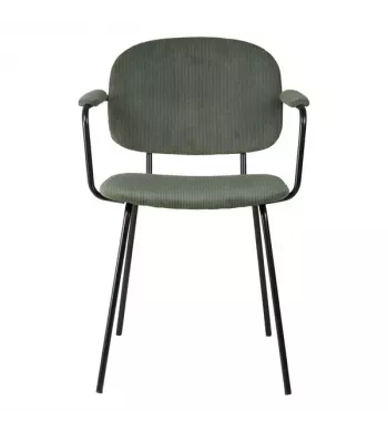 Meta title -  Fauteuil velours côtelé vert sapin - ASTON