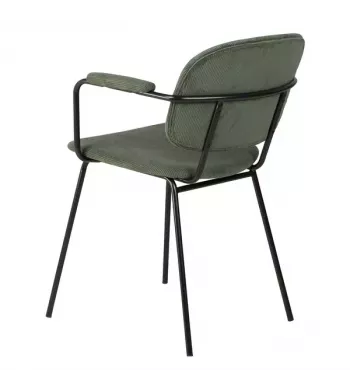 Meta title -  Fauteuil velours côtelé vert sapin - ASTON