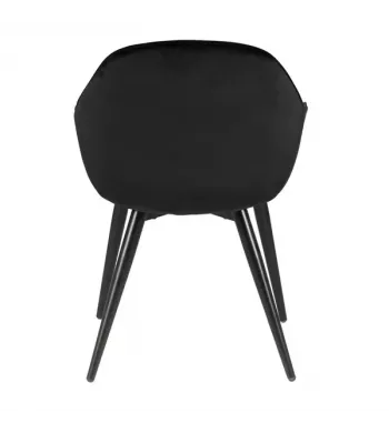 Meta title -  Fauteuil en velours noir - BARI