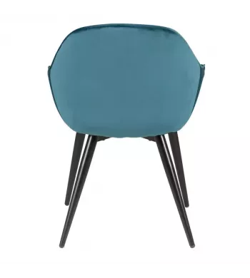 Meta title -  Fauteuil en velours bleu - BARI