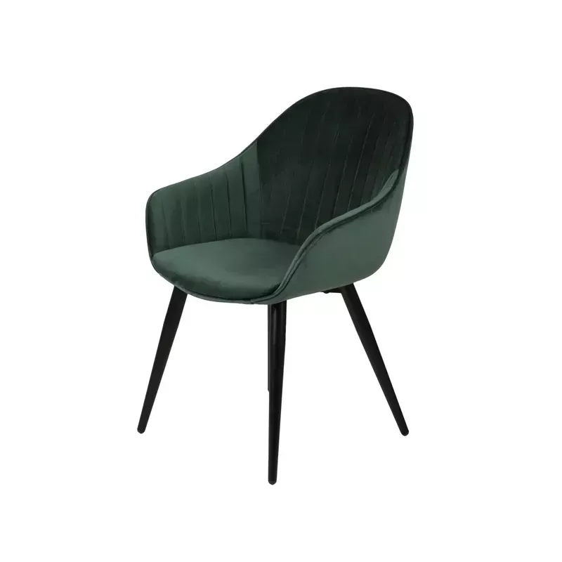 Meta title -  Fauteuil velours vert foncé - BARI