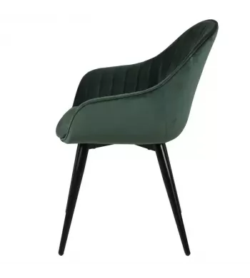 Meta title -  Fauteuil velours vert foncé - BARI