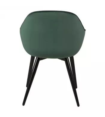 Meta title -  Fauteuil velours vert foncé - BARI