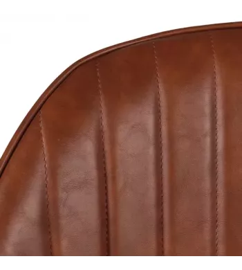 Meta title -  Fauteuil PU marron - BARI