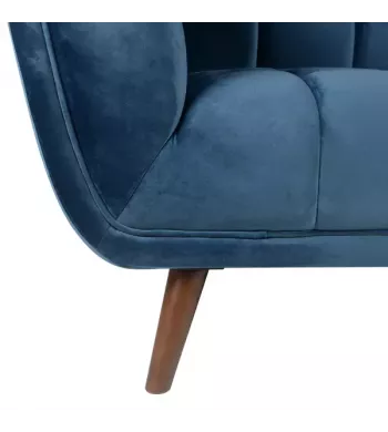 Meta title -  Fauteuil en velours bleu foncé BERYL - BERYL