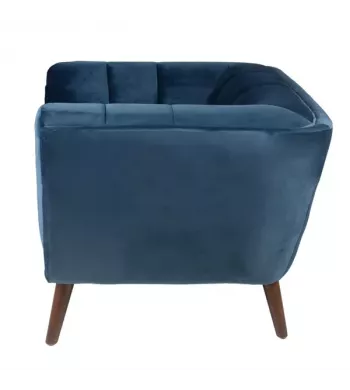 Meta title -  Fauteuil en velours bleu foncé BERYL - BERYL