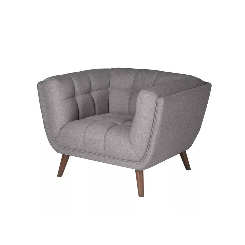 Meta title -  Fauteuil en tissu gris foncé BERYL - BERYL