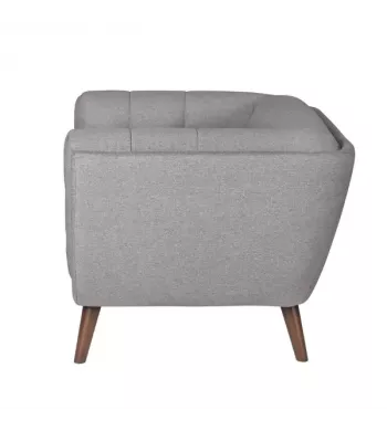 Meta title -  Fauteuil en tissu gris foncé BERYL - BERYL