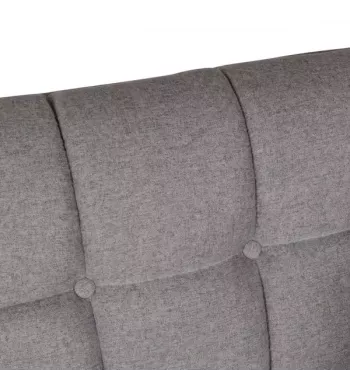 Meta title -  Fauteuil en tissu gris foncé BERYL - BERYL