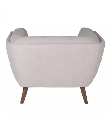 Meta title -  Fauteuil en tissu gris clair BERYL - BERYL