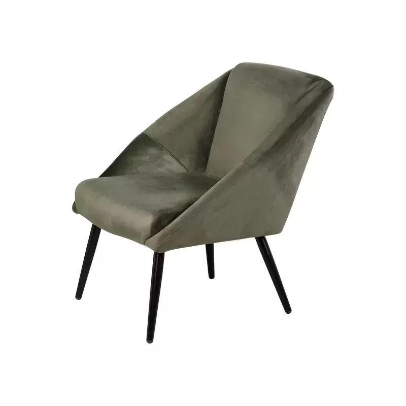 Meta title -  Fauteuil velours vert foncé - HOTO