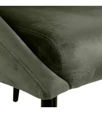 Meta title -  Fauteuil velours vert foncé - HOTO