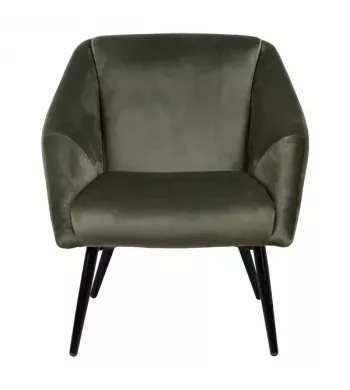 Meta title -  Fauteuil velours vert foncé - HOTO