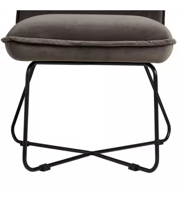 Meta title -  Fauteuil gris foncé - HALL