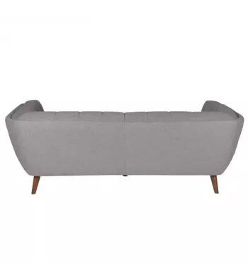 Meta title -  Canapé 3 places en tissu gris foncé - BERYL