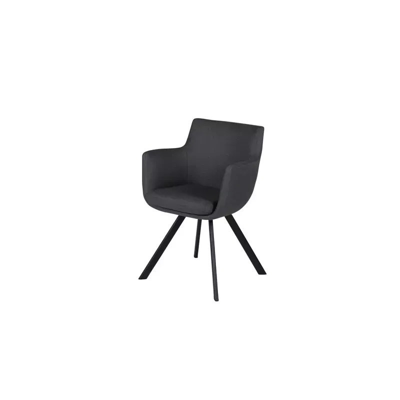 Meta title -  Fauteuil tissu gris foncé - CARL