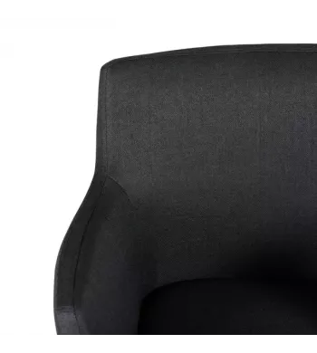Meta title -  Fauteuil tissu gris foncé - CARL