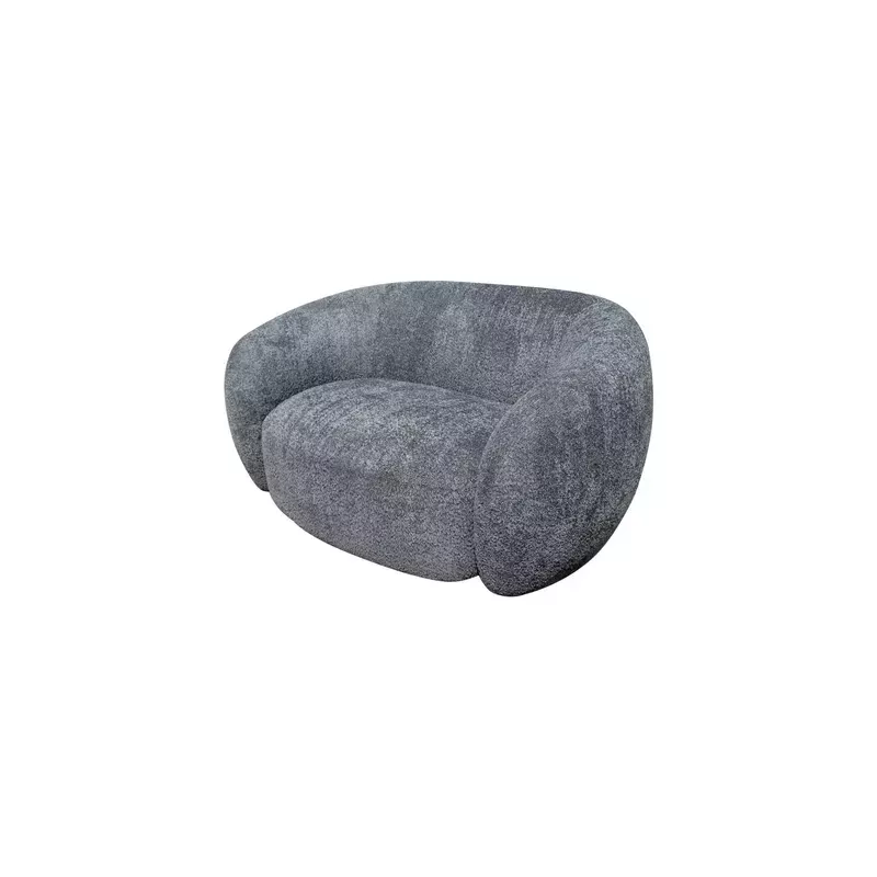 Meta title -  Fauteuil bouclette gris foncé recyclé - COCOON