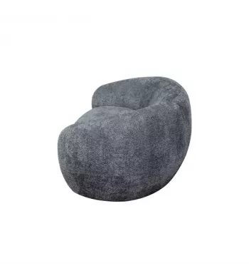 Meta title -  Fauteuil bouclette gris foncé recyclé - COCOON