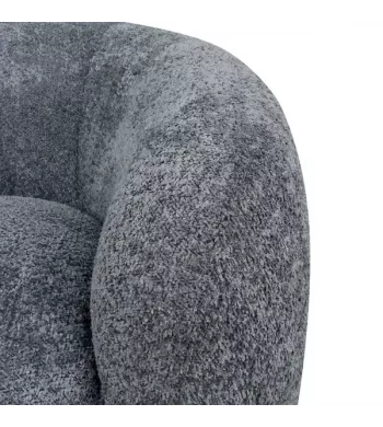 Meta title -  Fauteuil bouclette gris foncé recyclé - COCOON