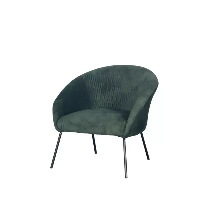 Meta title -  Fauteuil en velours vert bouteille - MARCO