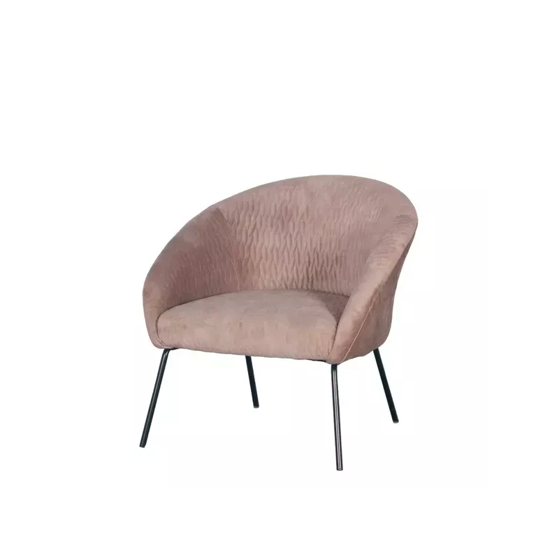 Meta title -  Fauteuil en velours marron clair - MARCO
