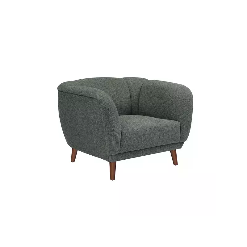 Meta title -  Fauteuil en tissu vert - MARLO