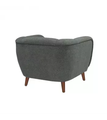 Meta title -  Fauteuil en tissu vert - MARLO