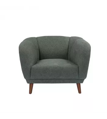 Meta title -  Fauteuil en tissu vert - MARLO