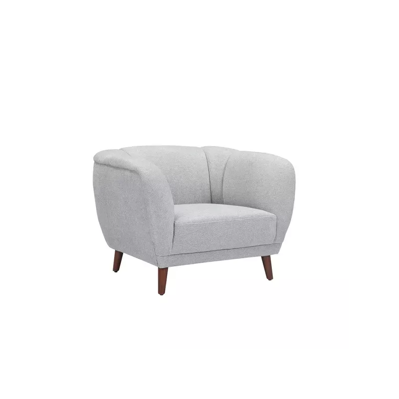 Meta title -  Fauteuil en tissu gris - MARLO