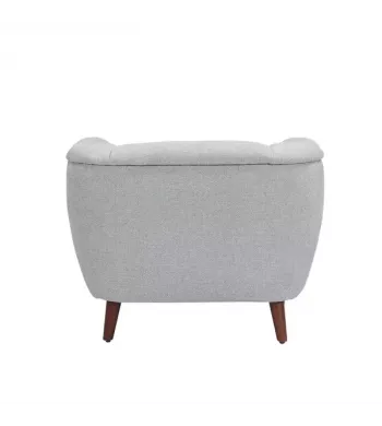 Meta title -  Fauteuil en tissu gris - MARLO