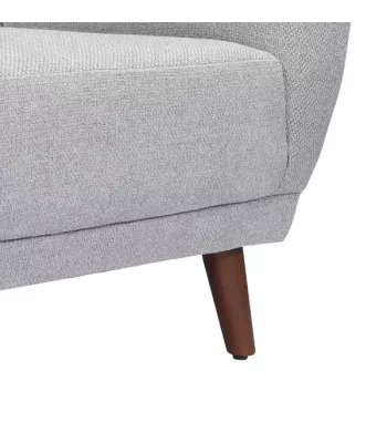 Meta title -  Fauteuil en tissu gris - MARLO