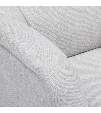 Meta title -  Fauteuil en tissu gris - MARLO