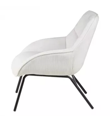 Meta title -  Fauteuil velours côtelé beige - MART