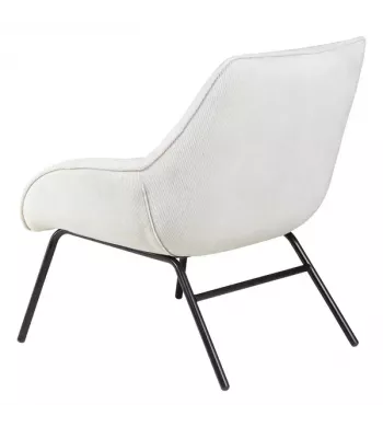 Meta title -  Fauteuil velours côtelé beige - MART