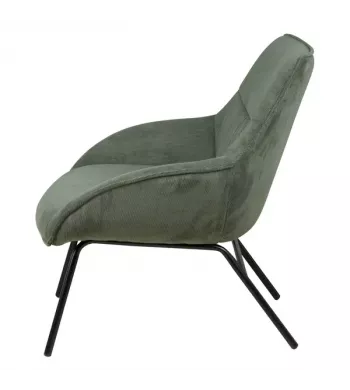 Meta title -  Fauteuil velours côtelé vert sapin - MART