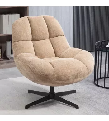 Meta title -  Fauteuil pivotant sable - MOLTO