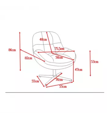 Meta title -  Fauteuil pivotant sable - MOLTO