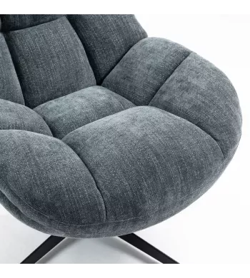 Meta title -  Fauteuil pivotant bleu - MOLTO