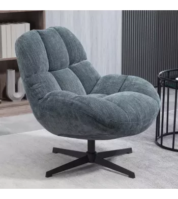 Meta title -  Fauteuil pivotant bleu - MOLTO