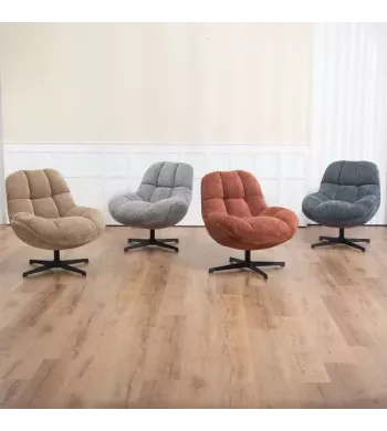 Meta title -  Fauteuil pivotant bleu - MOLTO