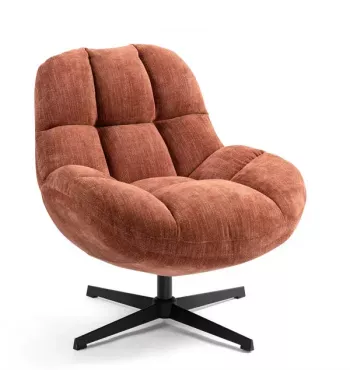 Meta title -  Fauteuil pivotant terracotta - MOLTO