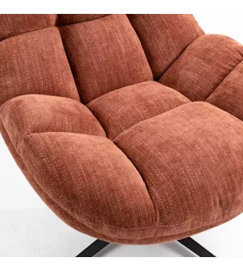 Meta title -  Fauteuil pivotant terracotta - MOLTO