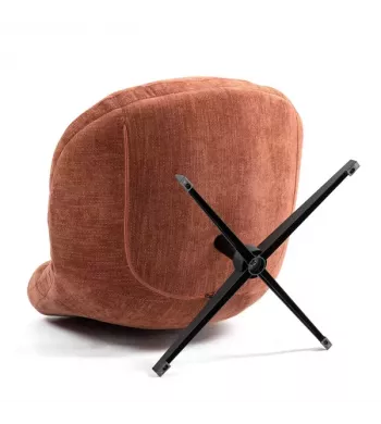 Meta title -  Fauteuil pivotant terracotta - MOLTO