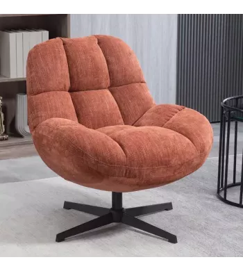 Meta title -  Fauteuil pivotant terracotta - MOLTO
